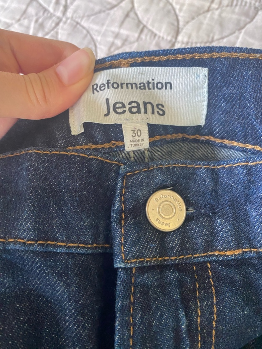 Reformation Cary Low Rise Slouchy Wide Leg Jeans - Picture 3 of 3